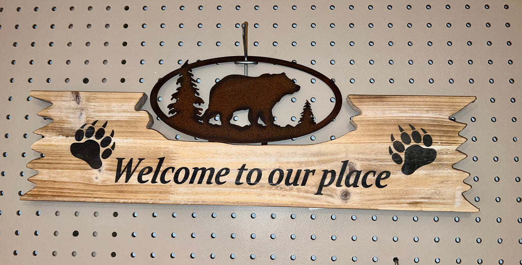 Bear Welcome Sign