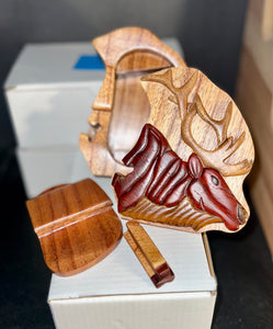 Elk Puzzle Box