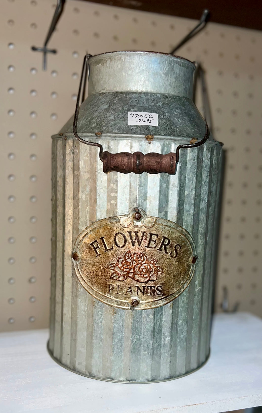 Flower Plant Tin Container